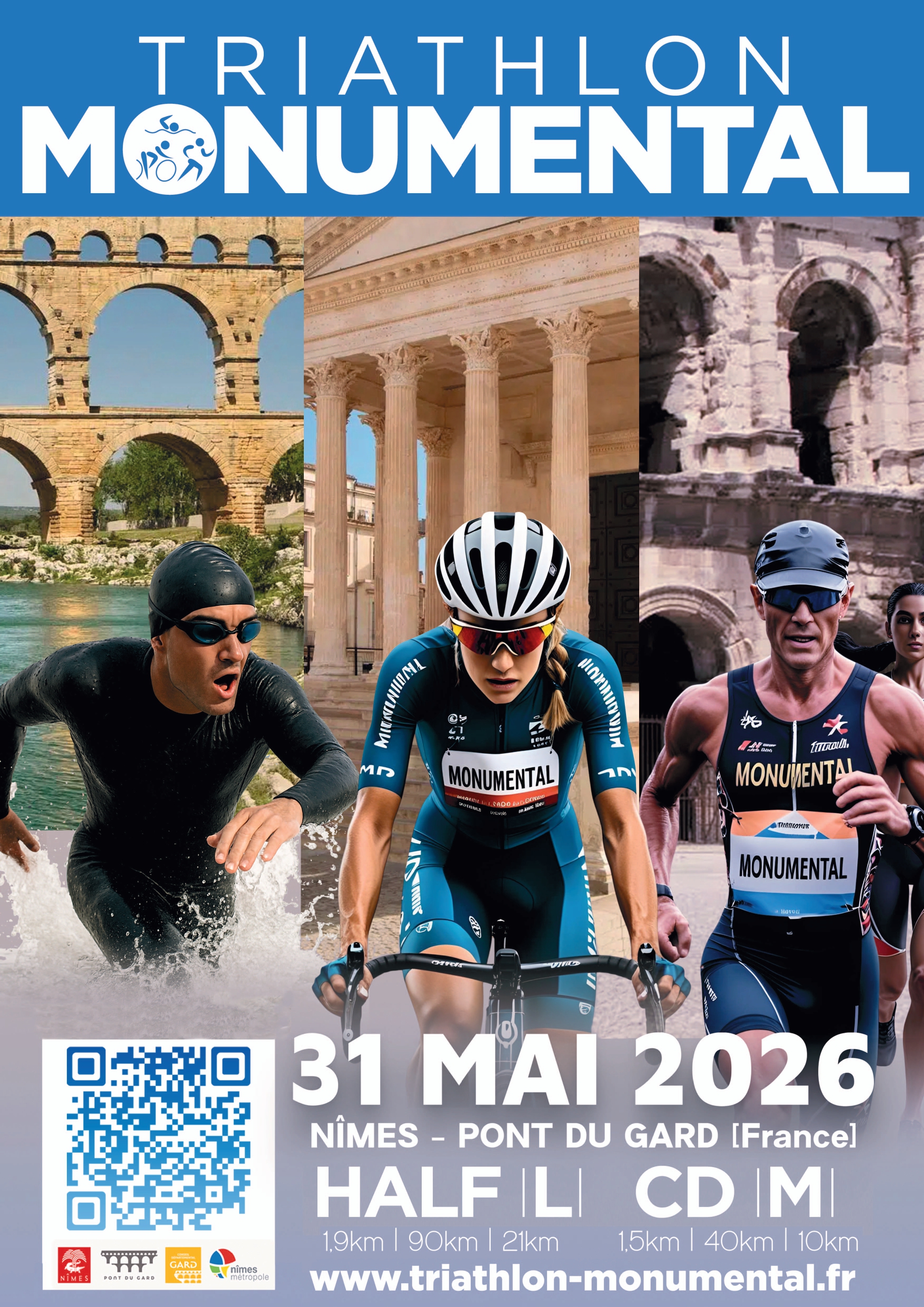 Image Triathlon Monumental Nimes Pont du Gard (30)