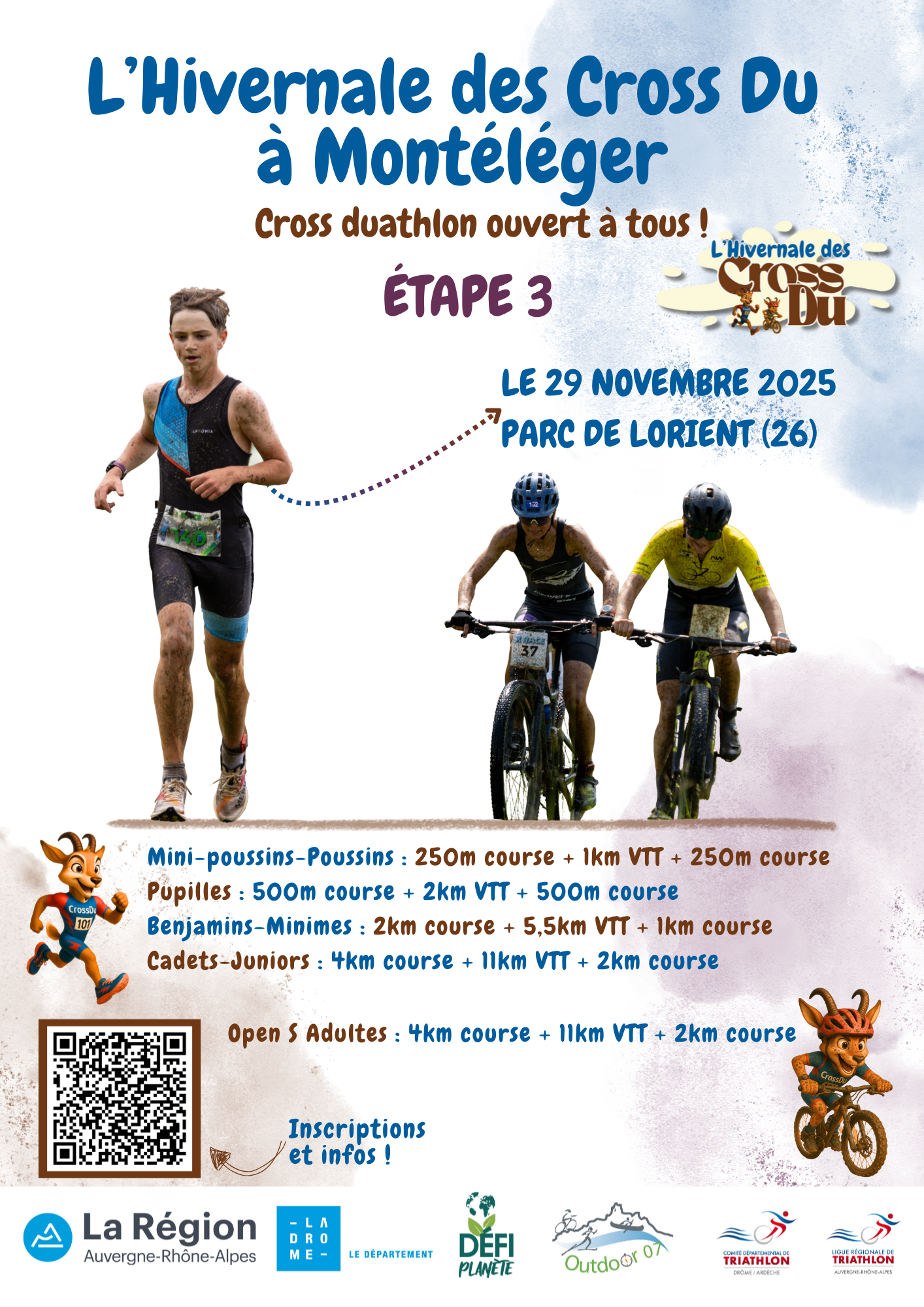 Image Cross Duathlon au Parc de Lorient - Montéléger (26)