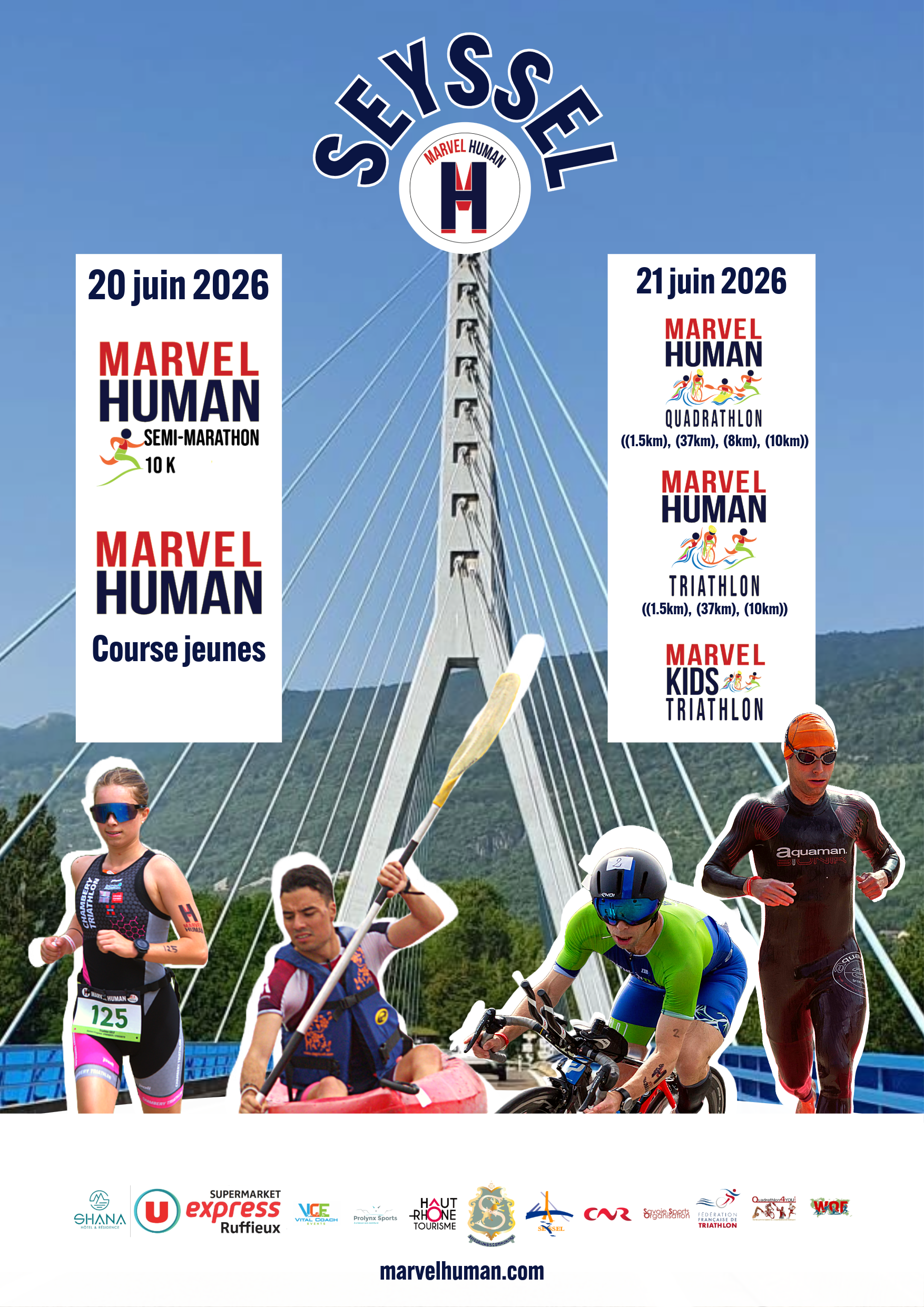 Image Marvel Human Quadrathlon et Triathlon - Seyssel (01)