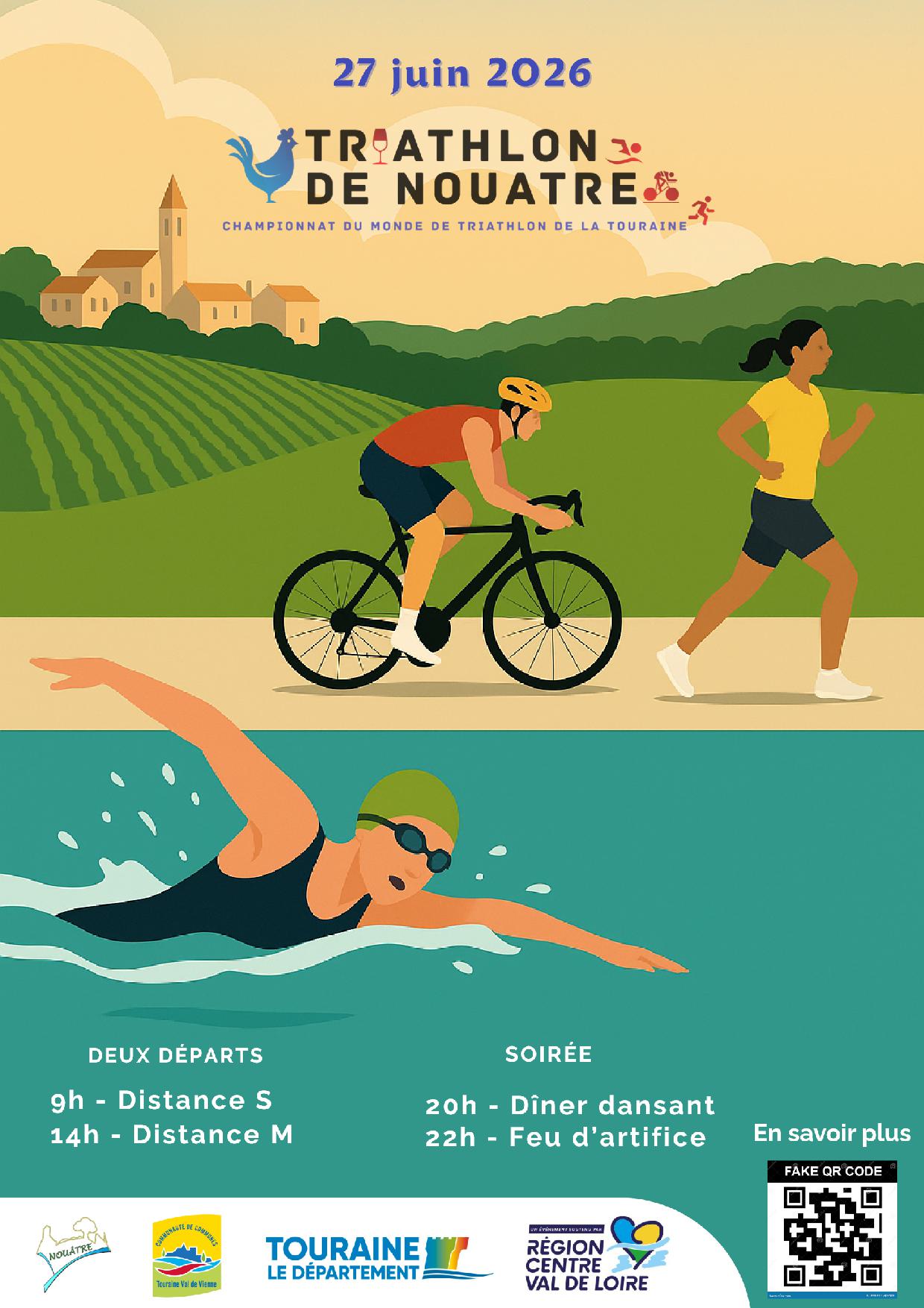 Image Triathlon de la Touraine - Nouâtre (37)