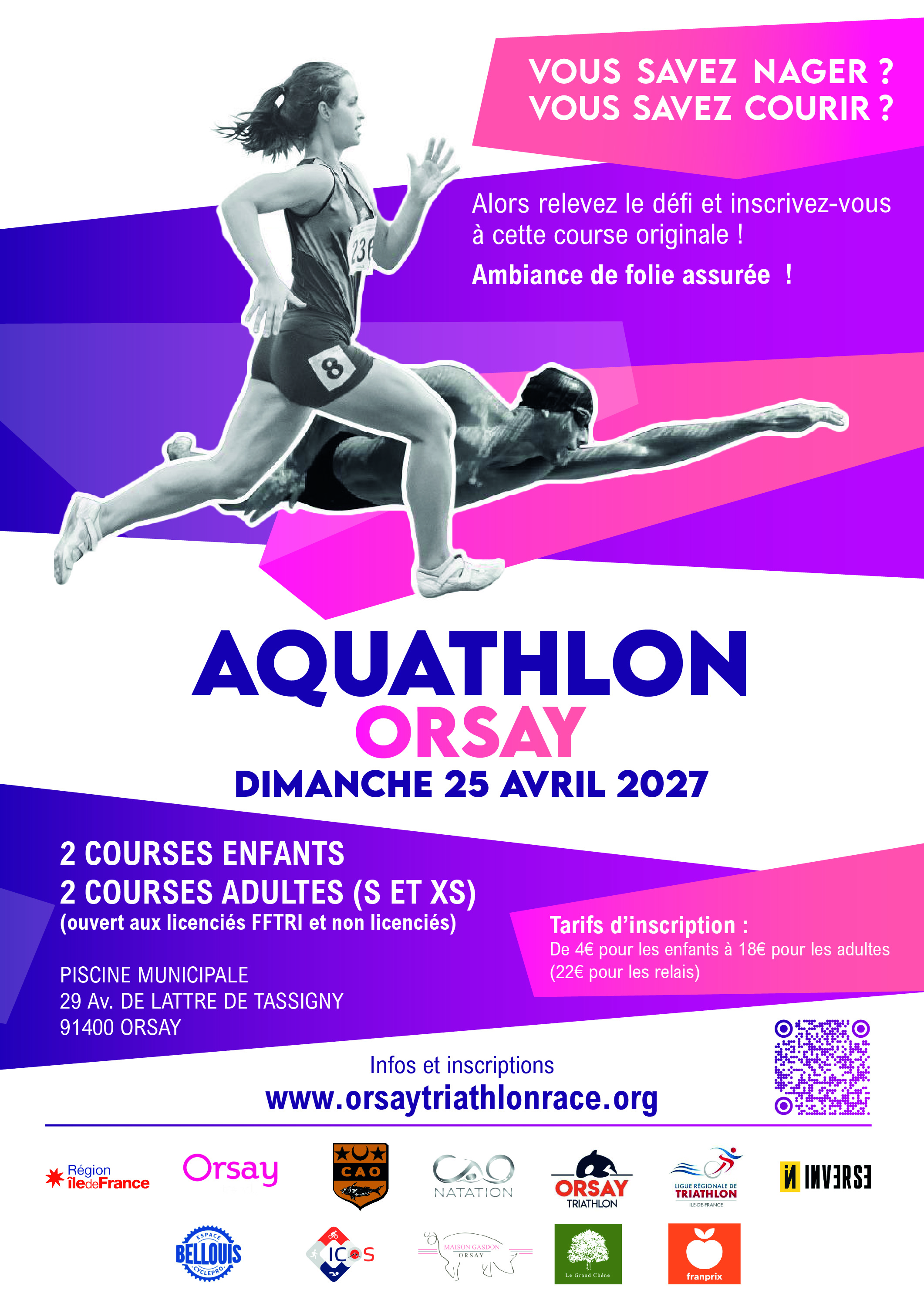 Logo Aquathlon d'Orsay 2027
