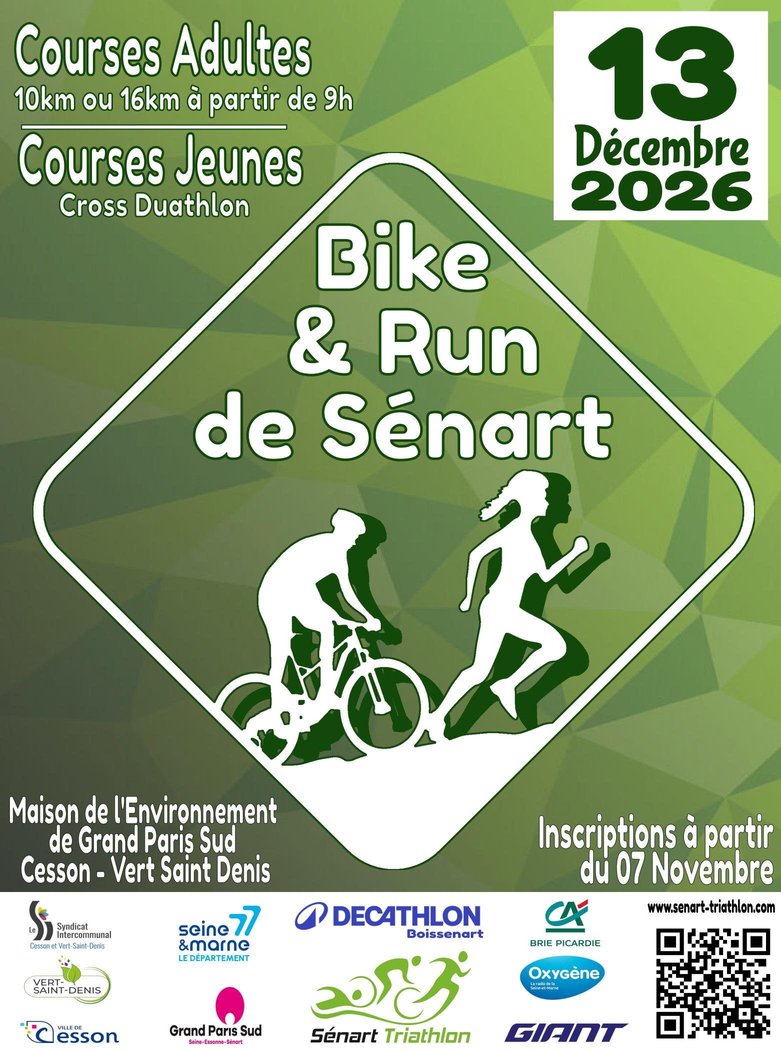 Logo BIKE AND RUN DE SENART 2026